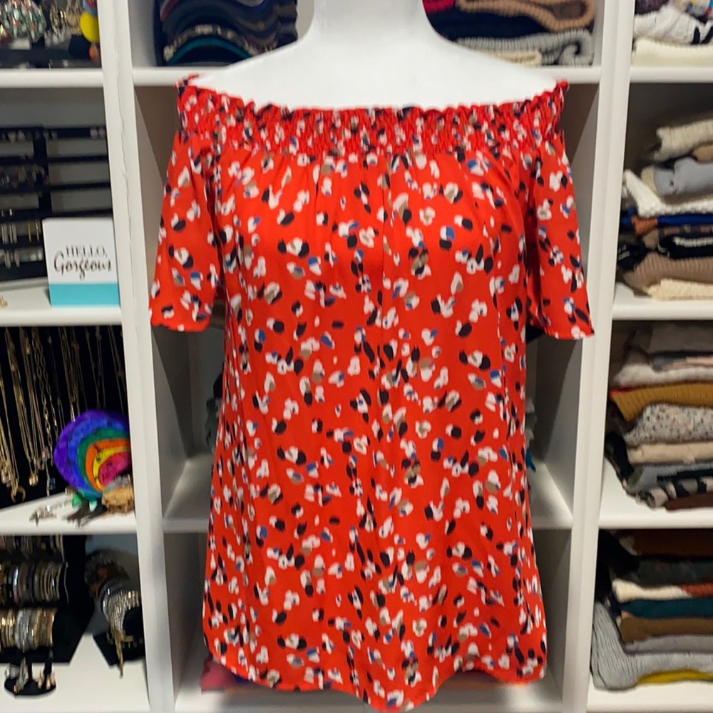 Off-the-shoulder blouse